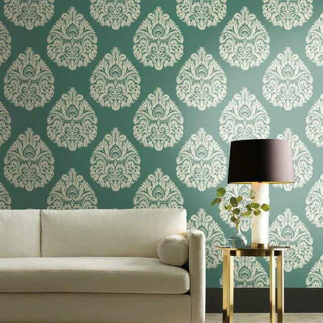 Teardrop Damask Wallpaper by Ronald Redding Wallpaper