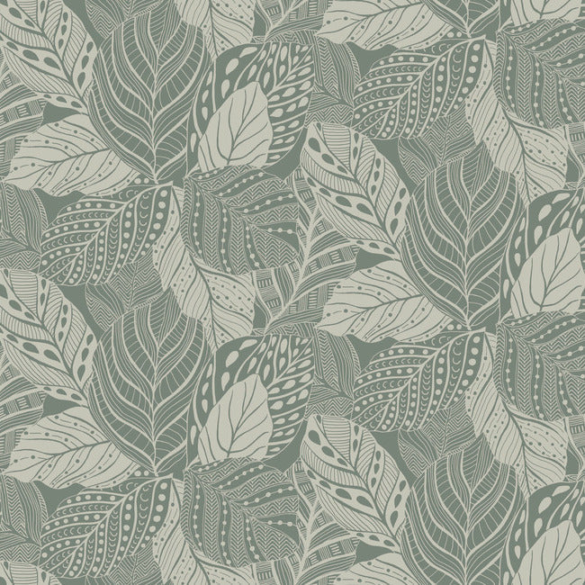Vinca Wallpaper by Greenhouse Wallpaper