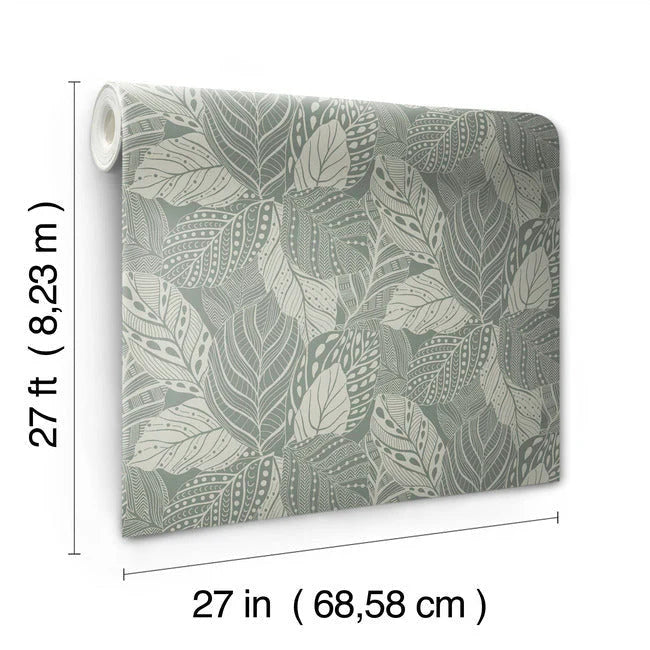 Vinca Wallpaper by Greenhouse Wallpaper