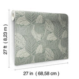 Vinca Wallpaper by Greenhouse Wallpaper