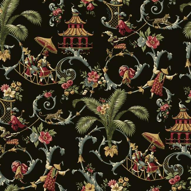Mandarin Prose Sure Strip Wallpaper by Open Sheet