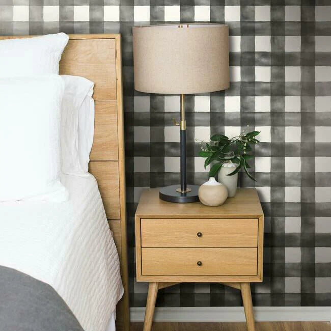 Watercolor Check Wallpaper by Magnolia Home Vol. 1