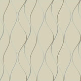 Wavy Stripe Wallpaper by Antonina Vella Wallpaper