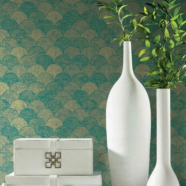 Mermaid Scales Wallpaper by Antonina Vella Wallpaper