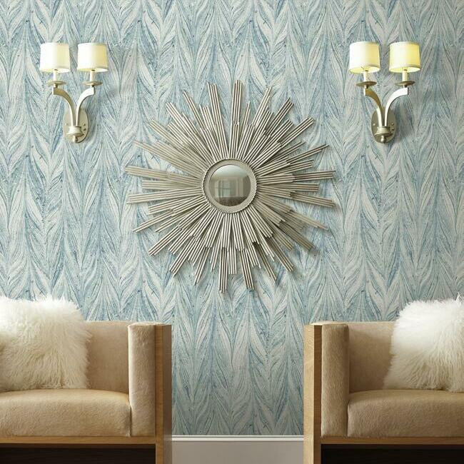 Ebru Marble Wallpaper by Antonina Vella Wallpaper