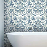 Deep Sea Toile Wallpaper by Open Sheet