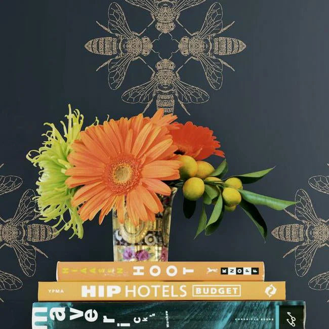 Honey Bee Wallpaper by Black & White Resource Library