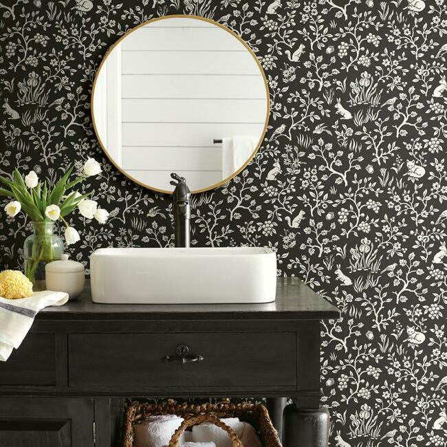 Fox & Hare Wallpaper by Magnolia Home Artful Prints + Patterns