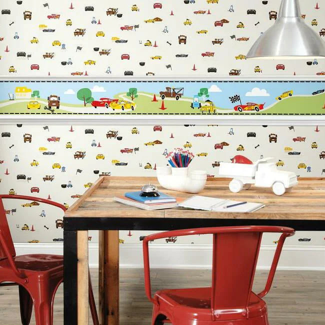 Disney and Pixar Cars Racing Spot Wallpaper by Disney Kids Vol. 4