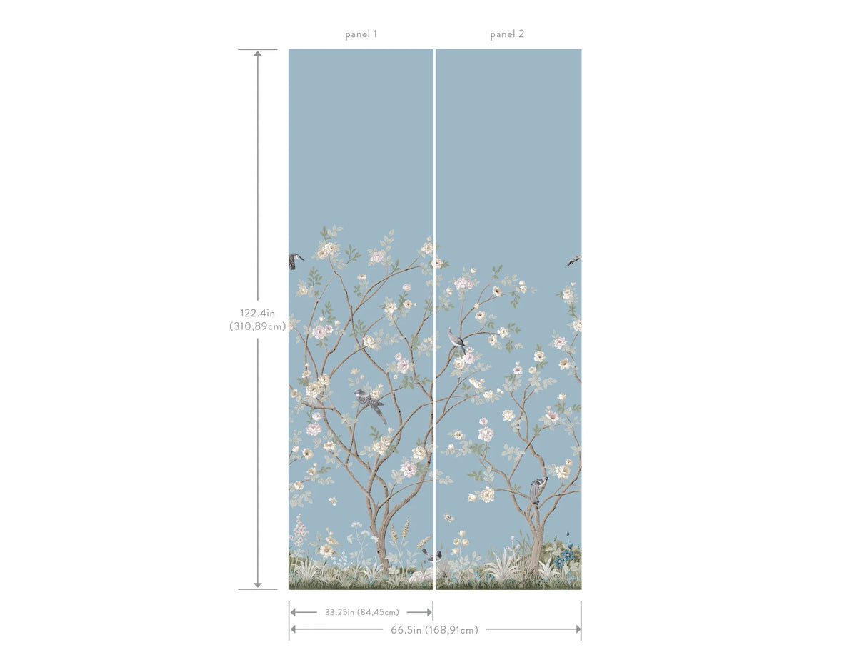 Lingering Garden Wallpaper Mural by Mural Resource Library