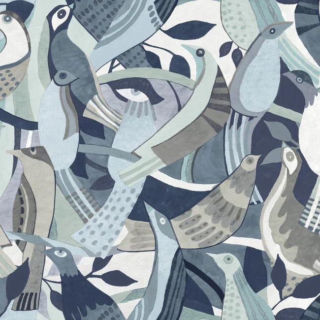 Fauvist Flock Wallpaper by Artistic Abstracts