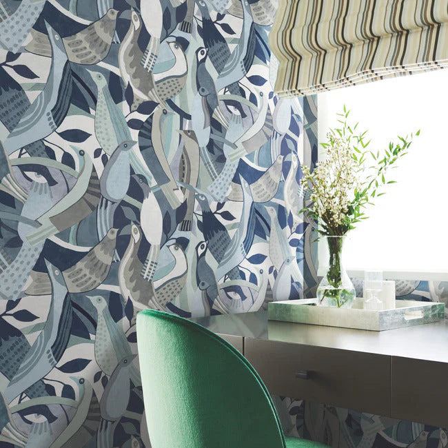 Fauvist Flock Wallpaper by Artistic Abstracts