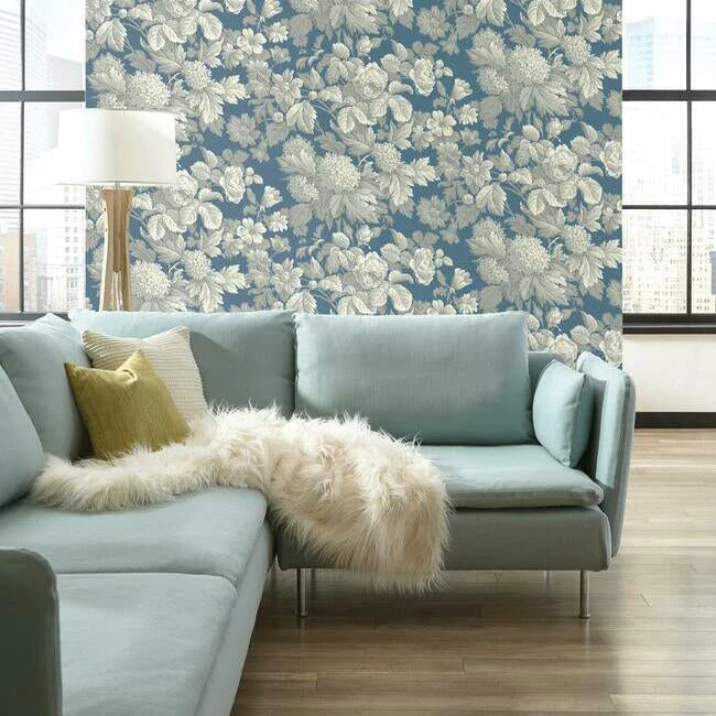 Antique Floral Sure Strip Wallpaper by Legacy