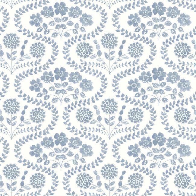 Folksy Floral Wallpaper by Simply Farmhouse
