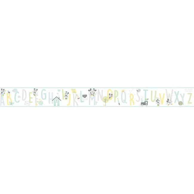 Disney Mickey Mouse ABC Wallpaper Border by Disney Kids Vol. 4