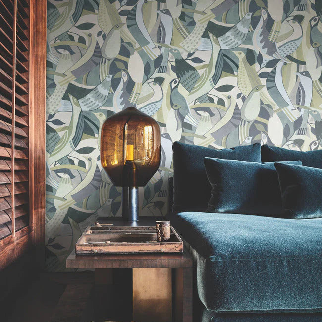 Fauvist Flock Wallpaper by Artistic Abstracts