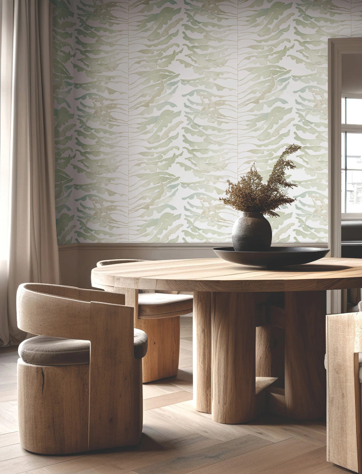Leaf Column Wallpaper  by Fomations