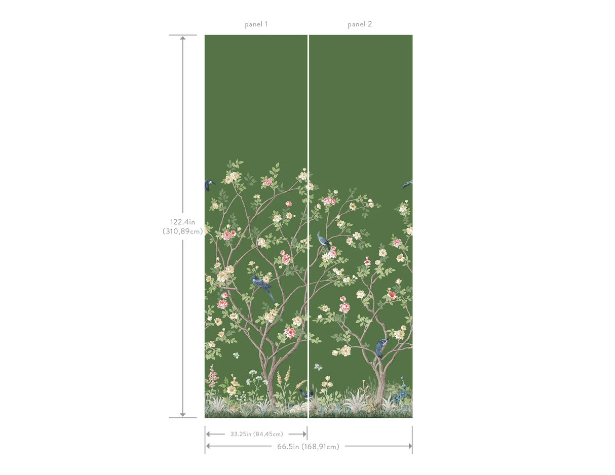 Lingering Garden Wallpaper Mural by Mural Resource Library