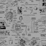 Marvels Heroes Schematics Wallpaper by Disney Kids Vol. 4