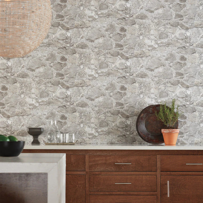 Field Stone Wallpaper by Mediterranean