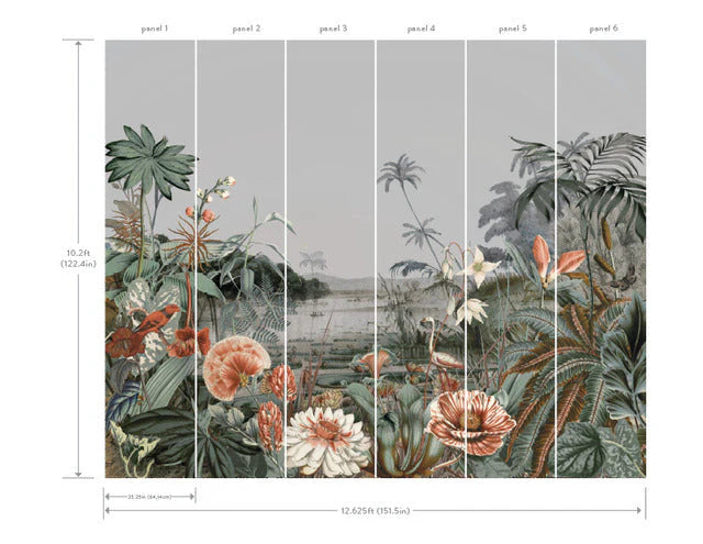 Floating Gardens Wall Mural by Mural Resource Library