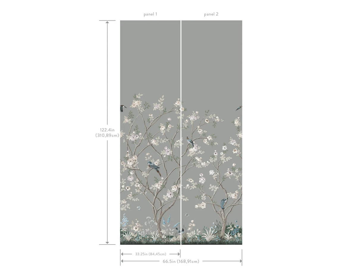 Lingering Garden Wallpaper Mural by Mural Resource Library