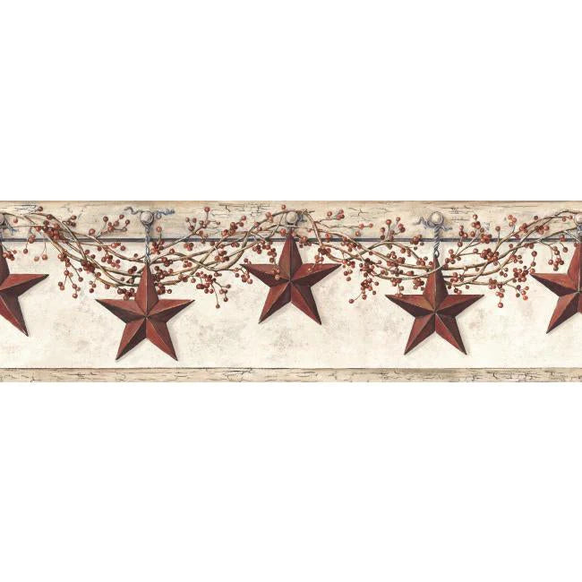 Hanging Star Wallpaper Border by Open Sheet