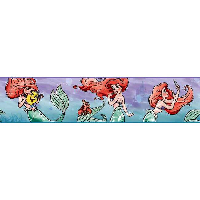 Disney The Little Mermaid Ariel & Friends Wallpaper Border by Disney Kids Vol. 4
