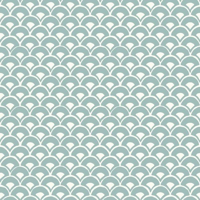 Stacked Scallops Wallpaper by Magnolia Home Artful Prints + Patterns