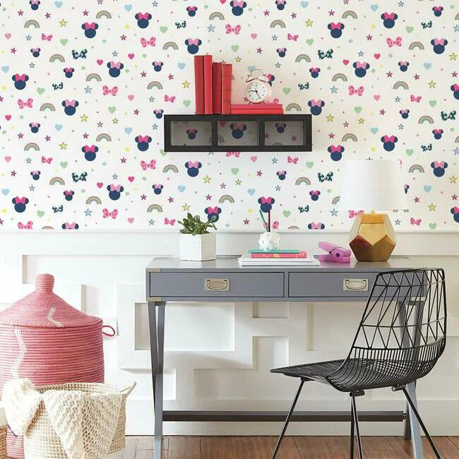 Disney Minnie Mouse Rainbow Wallpaper by Disney Kids Vol. 4