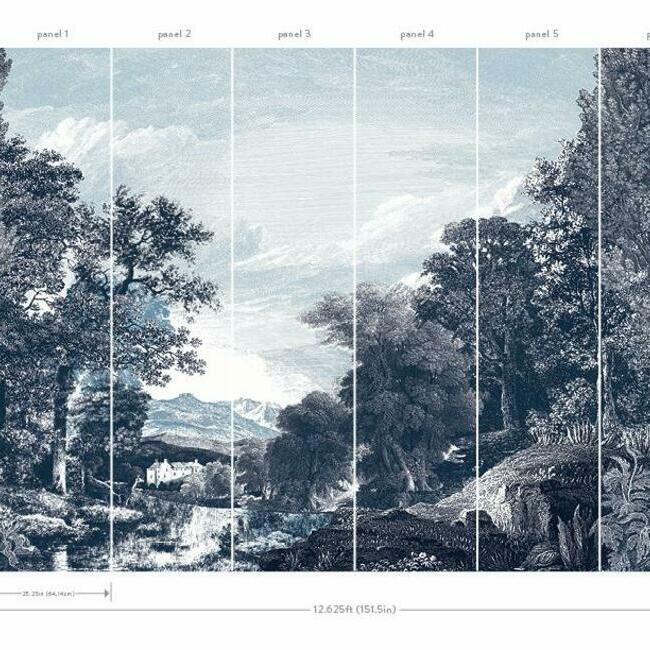 Provincial Scenic Wall Mural by Mural Resource Library