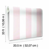 Disney Princess Silk Stripe Wallpaper by Disney Kids Vol. 4