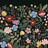 Strawberry Fields Premium Peel and Stick Wall Mural by Rifle Paper Co. Third Edition