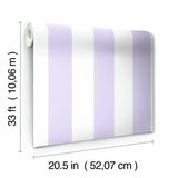 Disney Princess Silk Stripe Wallpaper by Disney Kids Vol. 4