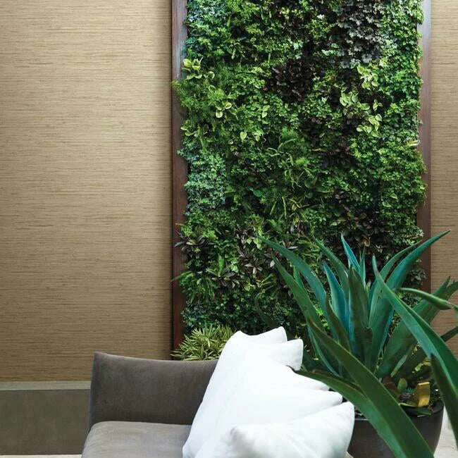 Horizontal Faux Grasscloth Wallpaper by Legacy