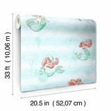 Disney The Little Mermaid Swim Wallpaper by Disney Kids Vol. 4
