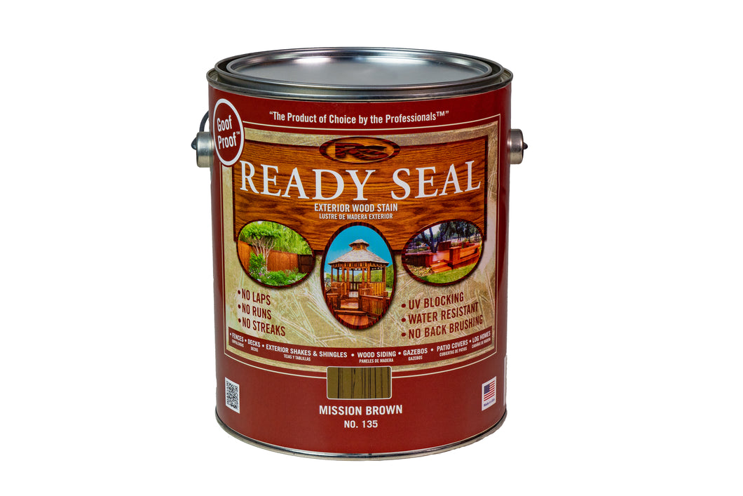 READY SEAL Wood Stain & Sealer Mission Brown 135